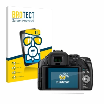 Parte frontale di una confezione del prodotto con il logo del marchio BROTECT. Accanto è raffigurato il dispositivo Panasonic 