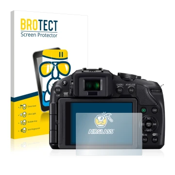Parte frontale di una confezione del prodotto con il logo del marchio BROTECT. Accanto è raffigurato il dispositivo Panasonic 