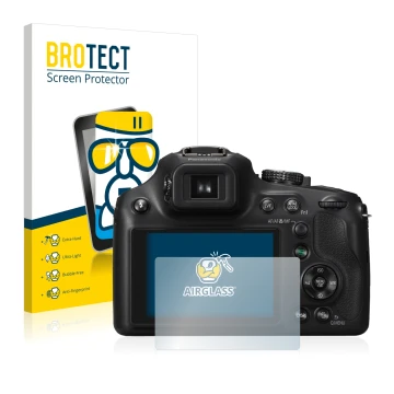 Parte frontale di una confezione del prodotto con il logo del marchio BROTECT. Accanto è raffigurato il dispositivo Panasonic 