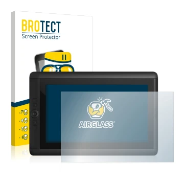 Parte frontale di una confezione del prodotto con il logo del marchio BROTECT. Accanto è raffigurato il dispositivo Wacom Cint