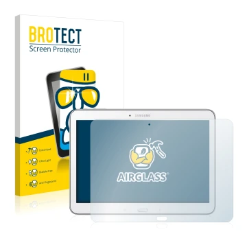 Parte frontale di una confezione del prodotto con il logo del marchio BROTECT. Accanto è raffigurato il dispositivo Samsung Ga