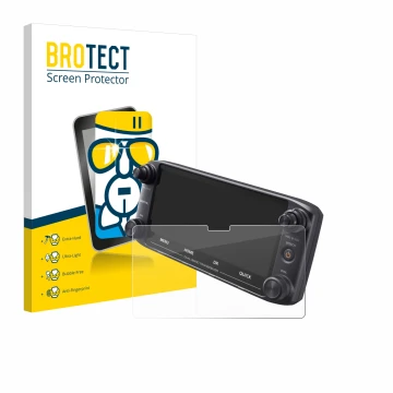 Parte frontale di una confezione del prodotto con il logo del marchio BROTECT. Accanto è raffigurato il dispositivo Icom ID-51