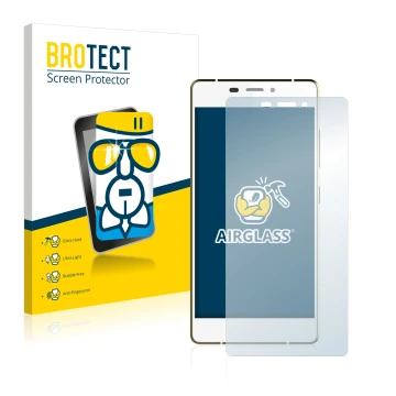 Parte frontale di una confezione del prodotto con il logo del marchio BROTECT. Accanto è raffigurato il dispositivo Gionee Eli