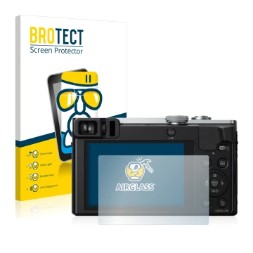 Parte frontale di una confezione del prodotto con il logo del marchio BROTECT. Accanto è raffigurato il dispositivo Panasonic 