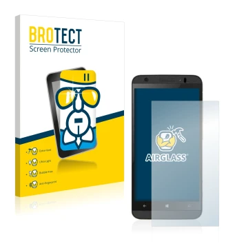 Parte frontale di una confezione del prodotto con il logo del marchio BROTECT. Accanto è raffigurato il dispositivo Kazam Thun