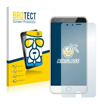 Parte frontale di una confezione del prodotto con il logo del marchio BROTECT. Accanto è raffigurato il dispositivo Ulefone Be