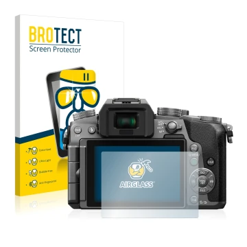 Parte frontale di una confezione del prodotto con il logo del marchio BROTECT. Accanto è raffigurato il dispositivo Panasonic 