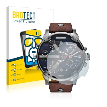 Parte frontale di una confezione del prodotto con il logo del marchio BROTECT. Accanto è raffigurato il dispositivo Diesel DZ7