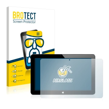 Parte frontale di una confezione del prodotto con il logo del marchio BROTECT. Accanto è raffigurato il dispositivo Cube i7 St