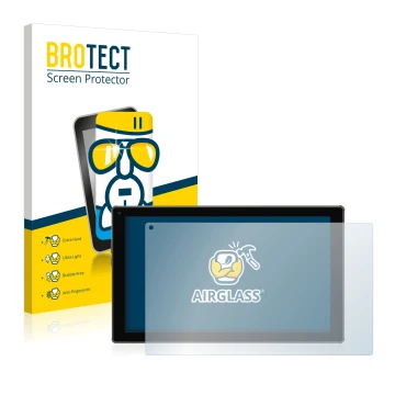 Parte frontale di una confezione del prodotto con il logo del marchio BROTECT. Accanto è raffigurato il dispositivo Blaupunkt 