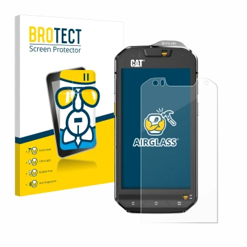 Parte frontale di una confezione del prodotto con il logo del marchio BROTECT. Accanto è raffigurato il dispositivo Caterpilla