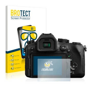 Parte frontale di una confezione del prodotto con il logo del marchio BROTECT. Accanto è raffigurato il dispositivo Panasonic 