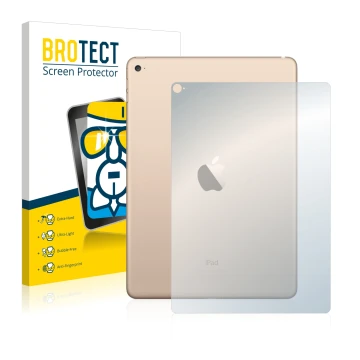 Parte frontale di una confezione del prodotto con il logo del marchio BROTECT. Accanto è raffigurato il dispositivo Apple iPad