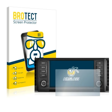 Parte frontale di una confezione del prodotto con il logo del marchio BROTECT. Accanto è raffigurato il dispositivo Seat Ateca