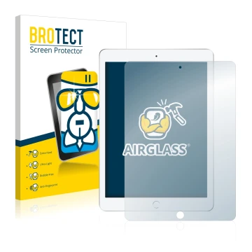 Parte frontale di una confezione del prodotto con il logo del marchio BROTECT. Accanto è raffigurato il dispositivo Apple iPad