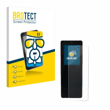 Parte frontale di una confezione del prodotto con il logo del marchio BROTECT. Accanto è raffigurato il dispositivo Stromer ST