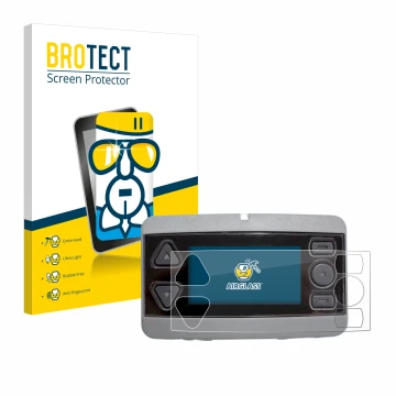 Parte frontale di una confezione del prodotto con il logo del marchio BROTECT. Accanto è raffigurato il dispositivo Airbus P8G