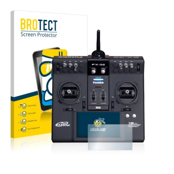 Parte frontale di una confezione del prodotto con il logo del marchio BROTECT. Accanto è raffigurato il dispositivo Robbe Futa