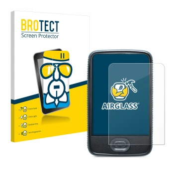 Parte frontale di una confezione del prodotto con il logo del marchio BROTECT. Accanto è raffigurato il dispositivo Dexcom G6 