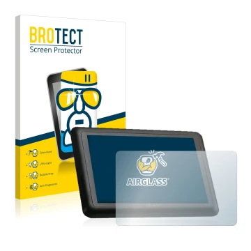 Parte frontale di una confezione del prodotto con il logo del marchio BROTECT. Accanto è raffigurato il dispositivo Giant Ride