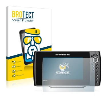 Parte frontale di una confezione del prodotto con il logo del marchio BROTECT. Accanto è raffigurato il dispositivo Humminbird
