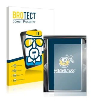 Parte frontale di una confezione del prodotto con il logo del marchio BROTECT. Accanto è raffigurato il dispositivo Tesla Mode