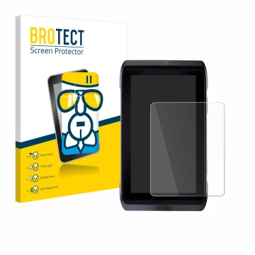 Parte frontale di una confezione del prodotto con il logo del marchio BROTECT. Accanto è raffigurato il dispositivo Atomos Sho