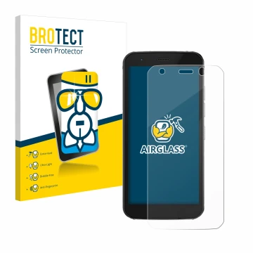 Parte frontale di una confezione del prodotto con il logo del marchio BROTECT. Accanto è raffigurato il dispositivo Caterpilla