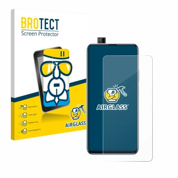 Parte frontale di una confezione del prodotto con il logo del marchio BROTECT. Accanto è raffigurato il dispositivo Huawei P s