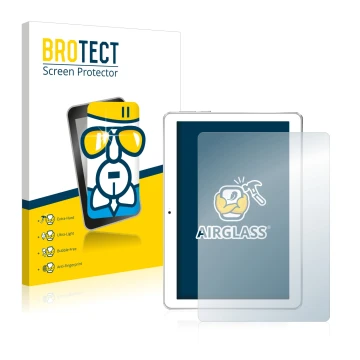 Parte frontale di una confezione del prodotto con il logo del marchio BROTECT. Accanto è raffigurato il dispositivo Toscido X1