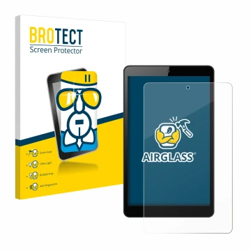 Parte frontale di una confezione del prodotto con il logo del marchio BROTECT. Accanto è raffigurato il dispositivo Huawei Med