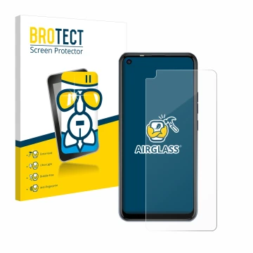 Parte frontale di una confezione del prodotto con il logo del marchio BROTECT. Accanto è raffigurato il dispositivo Tecno Spar