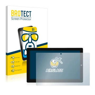 Parte frontale di una confezione del prodotto con il logo del marchio BROTECT. Accanto è raffigurato il dispositivo Chuwi UBoo