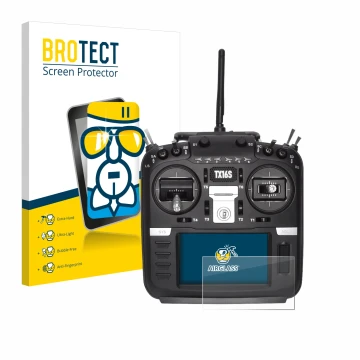 Parte frontale di una confezione del prodotto con il logo del marchio BROTECT. Accanto è raffigurato il dispositivo Radiomaste