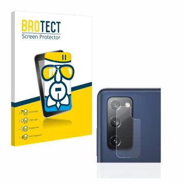 Parte frontale di una confezione del prodotto con il logo del marchio BROTECT. Accanto è raffigurato il dispositivo Samsung Ga