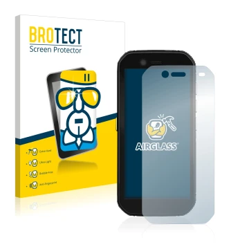 Parte frontale di una confezione del prodotto con il logo del marchio BROTECT. Accanto è raffigurato il dispositivo Caterpilla