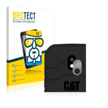 Parte frontale di una confezione del prodotto con il logo del marchio BROTECT. Accanto è raffigurato il dispositivo Caterpilla