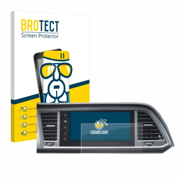 Parte frontale di una confezione del prodotto con il logo del marchio BROTECT. Accanto è raffigurato il dispositivo Seat Cupra