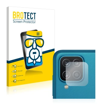 Parte frontale di una confezione del prodotto con il logo del marchio BROTECT. Accanto è raffigurato il dispositivo Samsung Ga