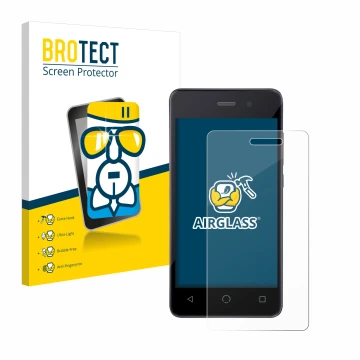 Parte frontale di una confezione del prodotto con il logo del marchio BROTECT. Accanto è raffigurato il dispositivo Omnipod Da