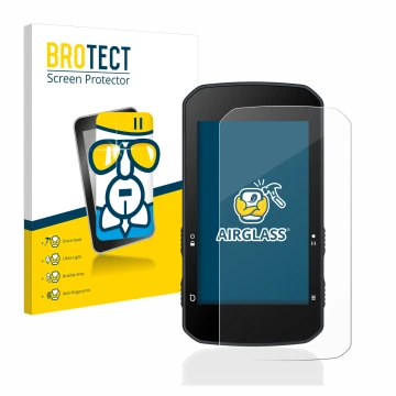 Parte frontale di una confezione del prodotto con il logo del marchio BROTECT. Accanto è raffigurato il dispositivo Bryton Rid