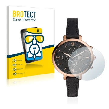 Parte frontale di una confezione del prodotto con il logo del marchio BROTECT. Accanto è raffigurato il dispositivo Fossil Mon