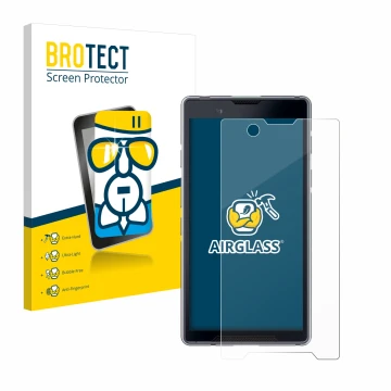 Parte frontale di una confezione del prodotto con il logo del marchio BROTECT. Accanto è raffigurato il dispositivo Bittium To