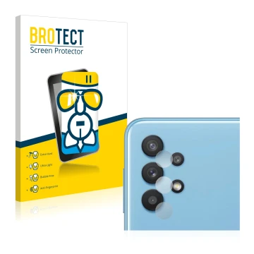 Parte frontale di una confezione del prodotto con il logo del marchio BROTECT. Accanto è raffigurato il dispositivo Samsung Ga