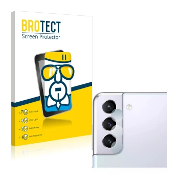 Parte frontale di una confezione del prodotto con il logo del marchio BROTECT. Accanto è raffigurato il dispositivo Samsung Ga