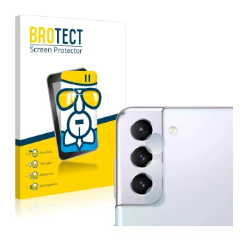 Parte frontale di una confezione del prodotto con il logo del marchio BROTECT. Accanto è raffigurato il dispositivo Samsung Ga