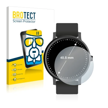 Parte frontale di una confezione del prodotto con il logo del marchio BROTECT. Accanto è raffigurato il dispositivo Orologi (C