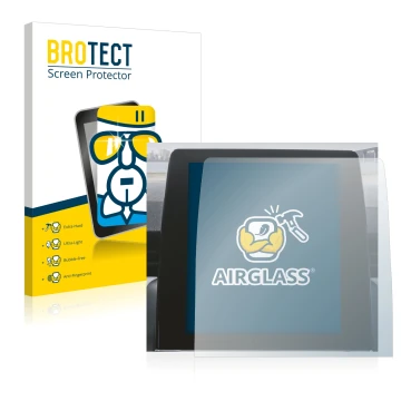 Parte frontale di una confezione del prodotto con il logo del marchio BROTECT. Accanto è raffigurato il dispositivo Renault Zo