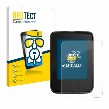 Parte frontale di una confezione del prodotto con il logo del marchio BROTECT. Accanto è raffigurato il dispositivo Giant Ride