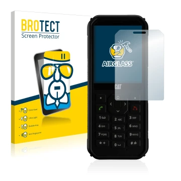 Parte frontale di una confezione del prodotto con il logo del marchio BROTECT. Accanto è raffigurato il dispositivo Caterpilla